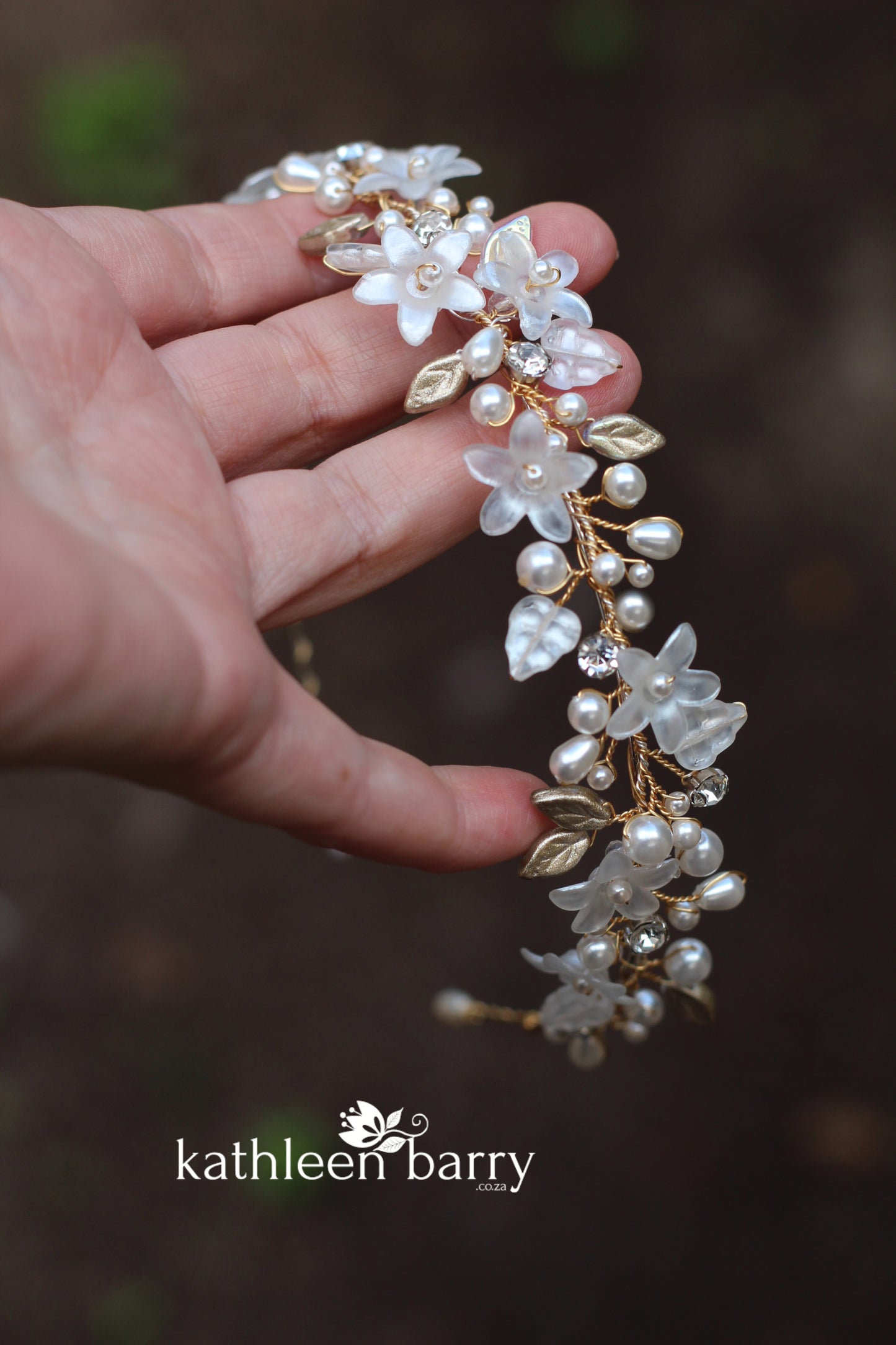 Lucinda floral leaf headband - color options available