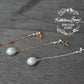Monica Ivory Pearl Drop Earrings - Silver, pale gold or rose gold (three length options) FROM