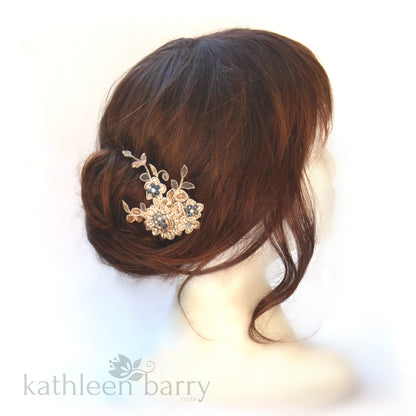 Maggie Lace embellished Hair Clip - Color Options Available