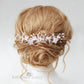 Marissa floral hair comb vine style hairpiece assorted flower colors & finishes