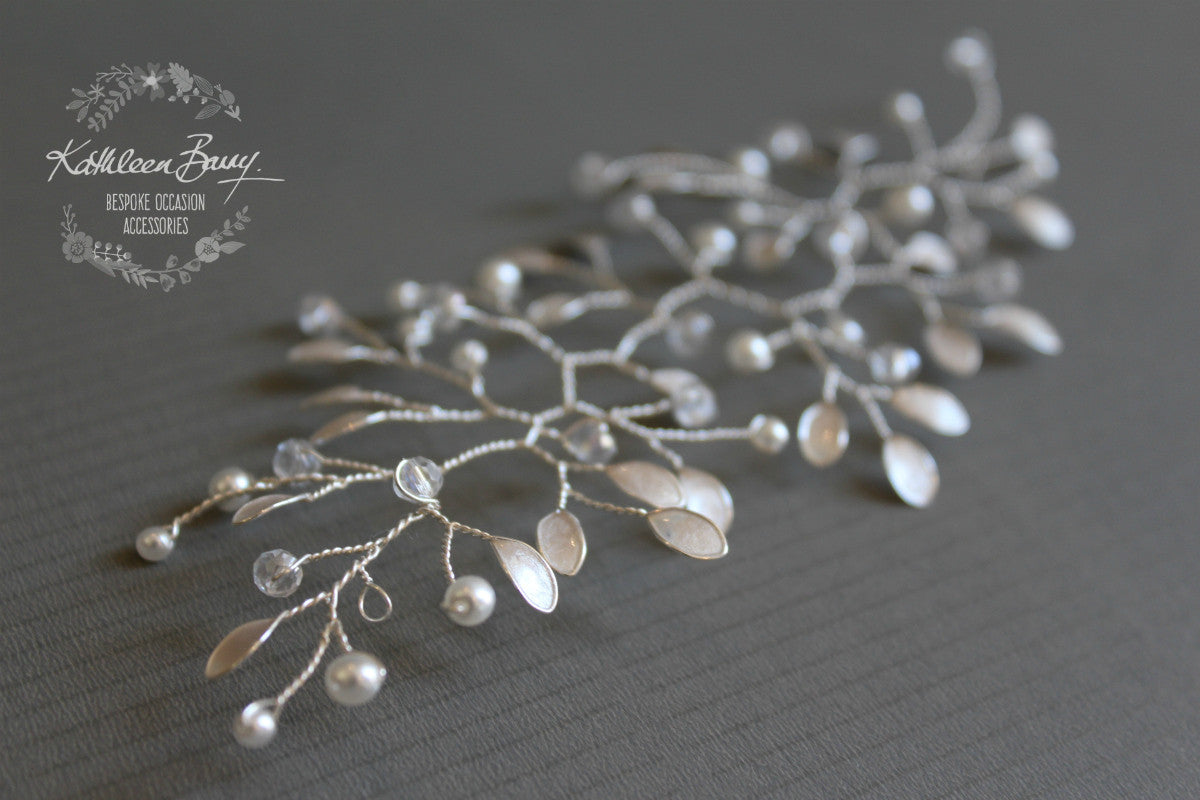 Maryke Hairpiece style wedding hair accessory - available in silver, gold, rose gold