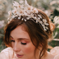 statement bridal hair crown wedding tiara flower headpiece