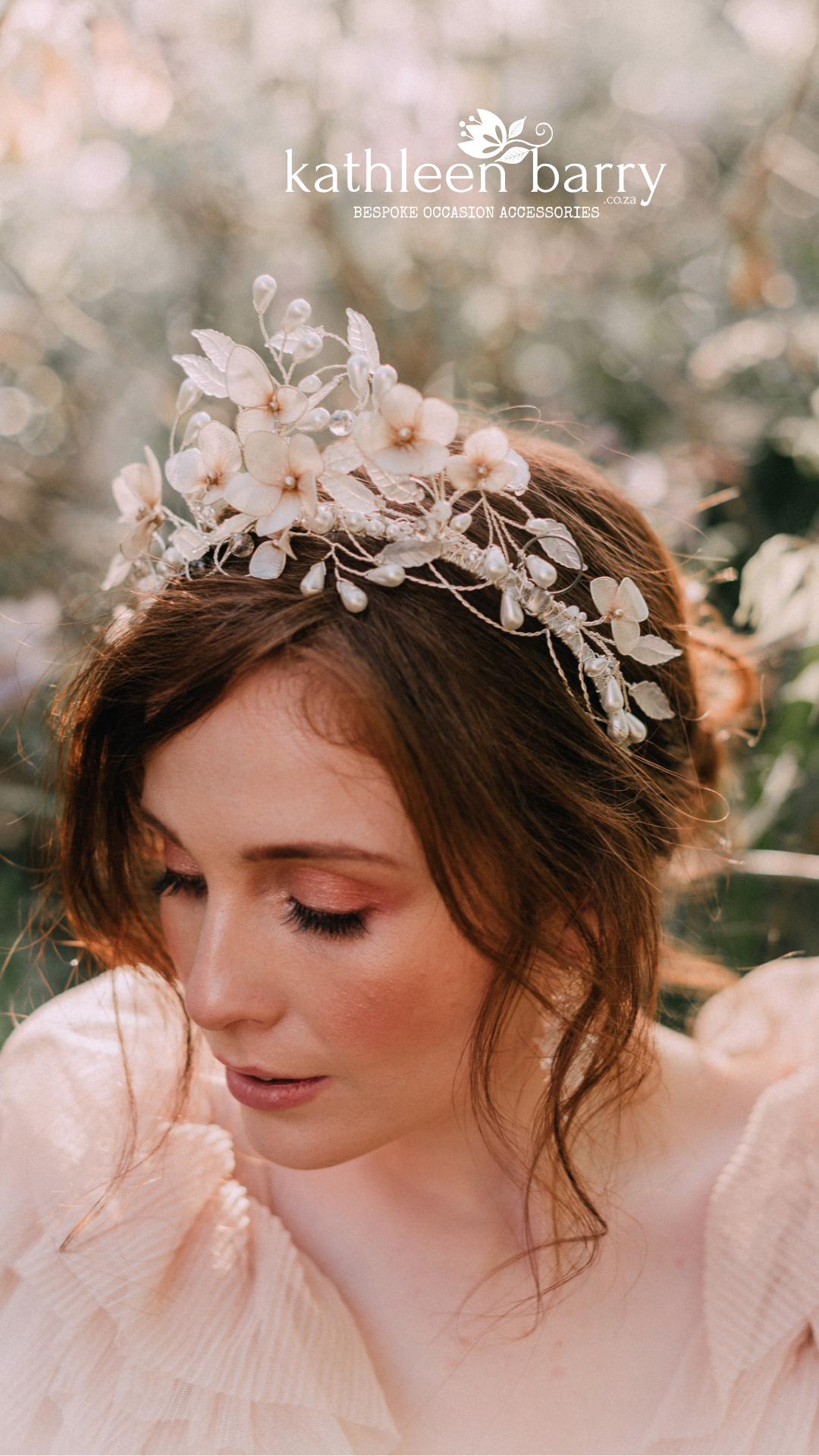 statement bridal hair crown wedding tiara flower headpiece