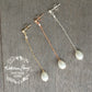 Monica Ivory Pearl Drop Earrings - Silver, pale gold or rose gold (three length options) FROM