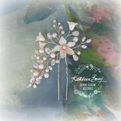 Monica style 4 hair pin mix and match - Rose gold, Gold or silver (sold individually)