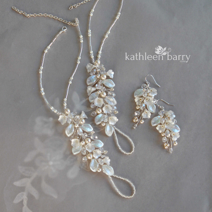 Nadine barefoot sandals, foot jewelry- Beach wedding (pair) - Colors to order