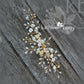 Charlotte Floral Crystal, Pearl & Rhinestone Comb - Gold, silver or rose gold