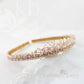 Natalie Tiara bridal crown - Clear and pearl (choice of colors) - Two height options