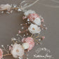 Nicci Bridal flower crown wreath - colors to order - Rose Gold