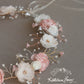 Nicci Bridal flower crown wreath - colors to order - Rose Gold - muted colors