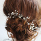 Nikita Crystal Pearl hair pin - Available in Silver, Rose gold or gold finish