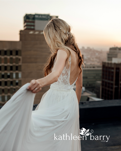 boho bride leaf hair vine floral hair pin bridal wedding accessories