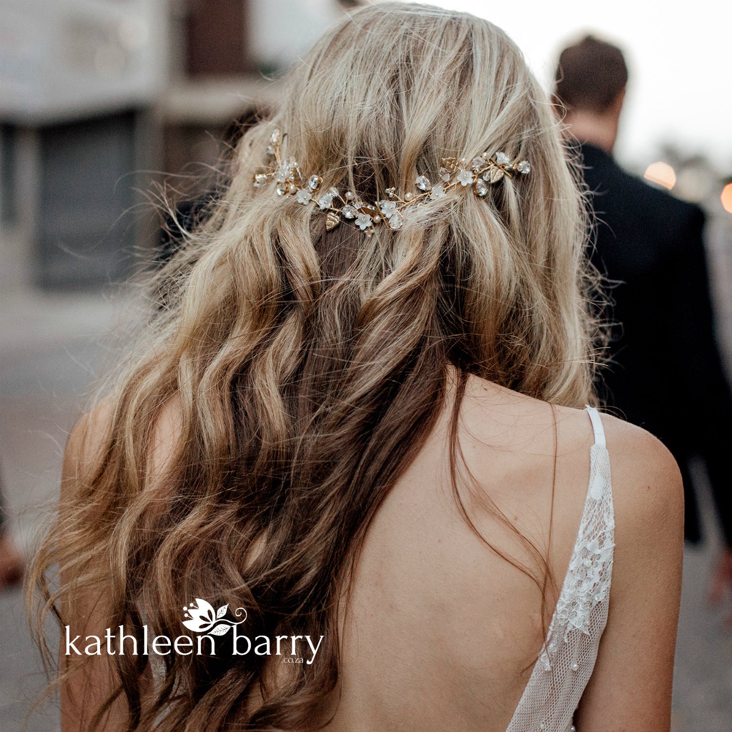 boho bride leaf hair vine floral hair pin bridal wedding accessories
