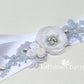 Jess Wedding Dress Sash/Bridal belt - pale blue lavender tones - custom colors available