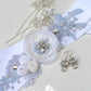 Jess Wedding Dress Sash/Bridal belt - pale blue lavender tones - custom colors available