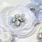 Jess Wedding Dress Sash/Bridal belt - pale blue lavender tones - custom colors available