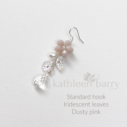 Quinn floral drop earrings - color & metallic options available