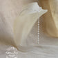 Frances crystal pearl back drop necklace - Available in Silver, gold or rose gold plated finish - 3 PEARL COLORS AVAILABLE