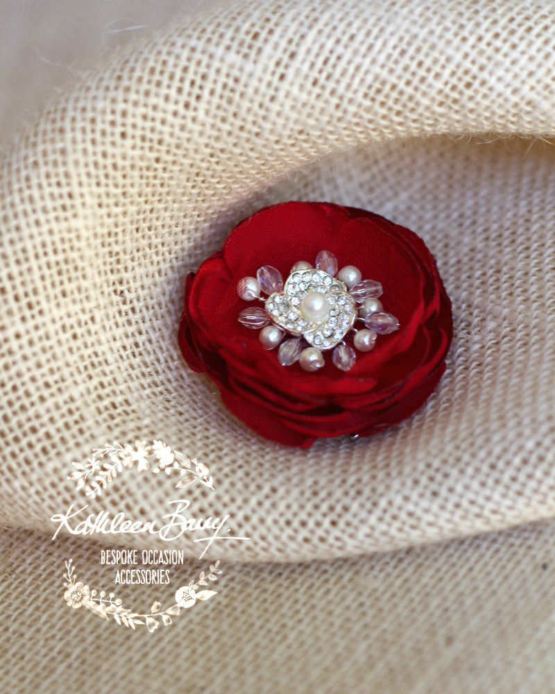 Hair flower hotsell brooch