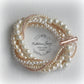 Reva Rose gold twisted pearl cuff bracelet