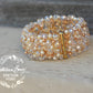 Mandy crystal pearl cuff bracelet - Available in Gold, Silver or Rose Gold