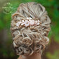 ivory veil comb flower hairpiece online