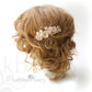 blush pink veil comb flower hairpiece online