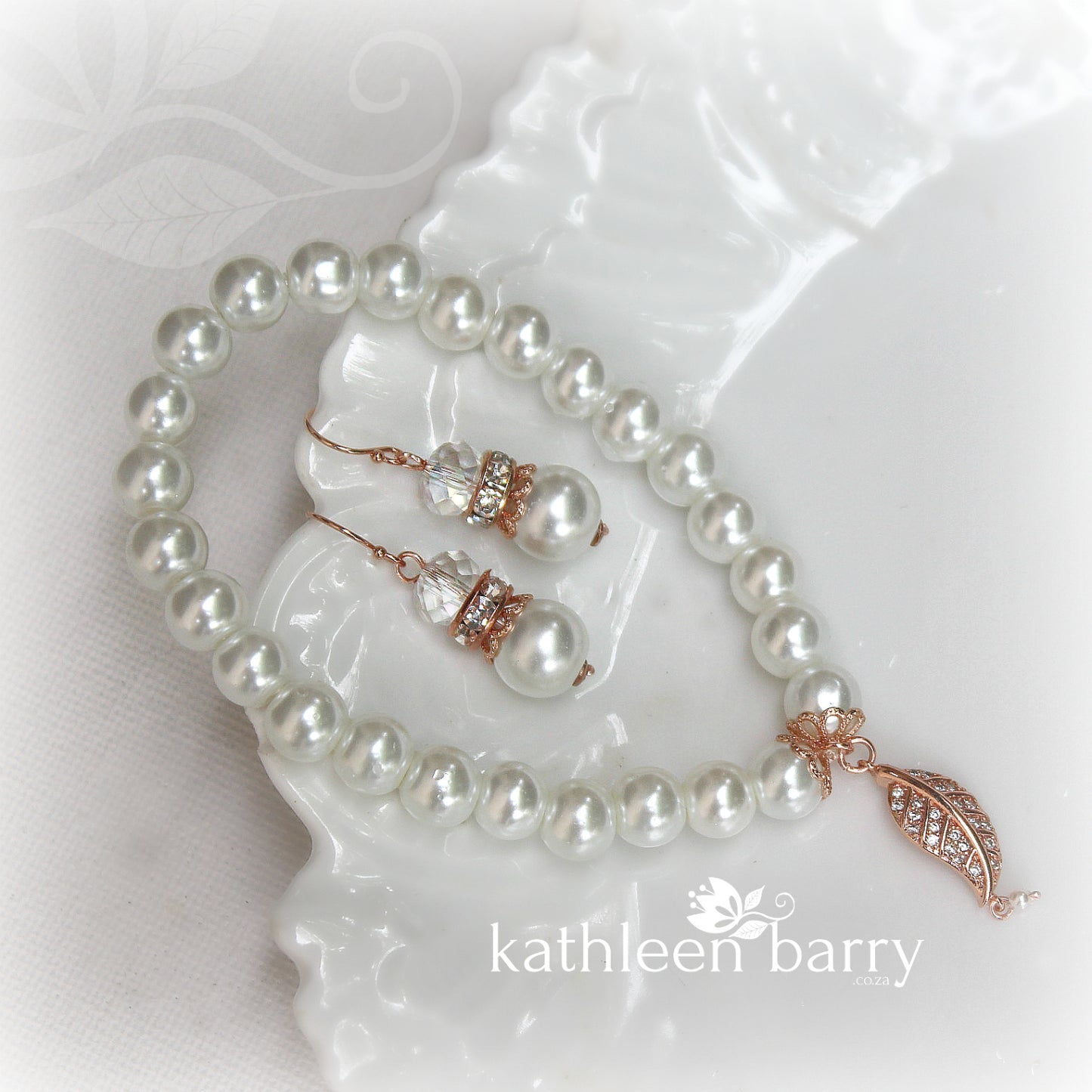 Rose gold Earring & or Bracelet set or (also sold individually) LIMITED EDITION