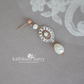 Sophia pearl drop earrings available in Rose gold, silver and gold (two styles)