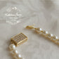 Rozelle single strand pearl bracelet - Available in Rose Gold and gold finish