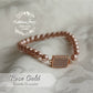 Rozelle single strand pearl bracelet - Available in Gold and Rose gold finish