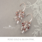Sarah-Faye Earrings - Gold, silver or rose gold - Leaf enamel inlay & pearl color options