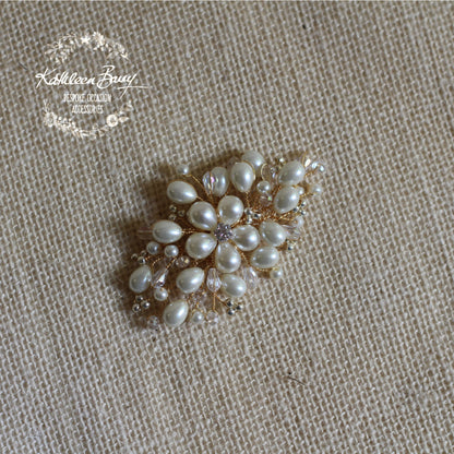 Shae Gold, Pearl & Crystal Bridal Hair Clip