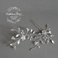 Hair pins (set of two) - Cubic Zirconia, rhinestone & pearls - Rose gold, silver & gold