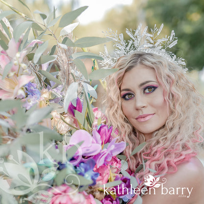 Sonja quartz crystal crown - Silver, gold or rose gold available