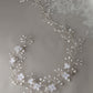 Debbie floral hair vine - White & silver - Available in Gold, Silver and Rose gold