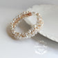 Tamyn Bracelet Rose gold- pearls and crystals - Bridal wedding jewellery - Cuff