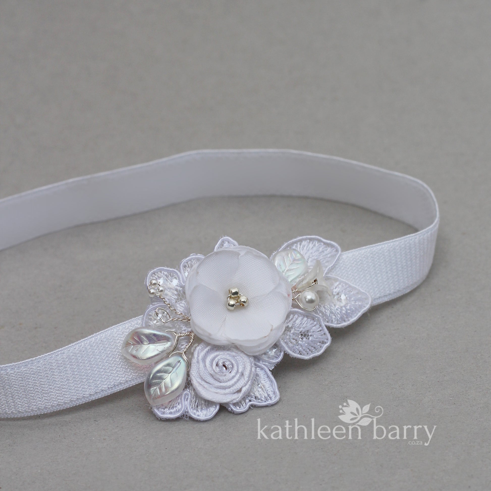 bridal garter wedding gift for bride bachelorette party idea white