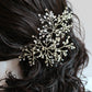 Tessa Bridal Hairpiece  - Crystal, diamante & Pearl, wedding hair accessory, bridal hair clip - pin silver or gold