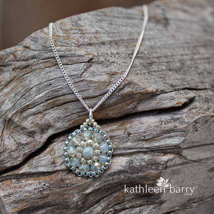 gift necklace mandala bridesmaid sage green online shop