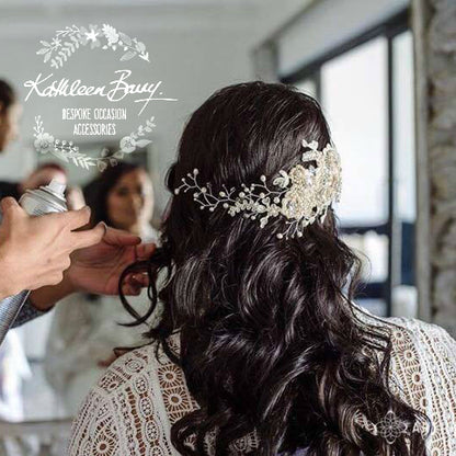 Victoria Lace Bridal Hair Piece Art Deco Style