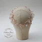 Vikki Laurel style flower wreath- Ivory and rose gold (custom options available)