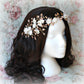 Wendy Rose gold & ivory hair wreath / vine (color options available)