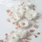 Wendy Rose gold & ivory hair wreath / vine (color options available)