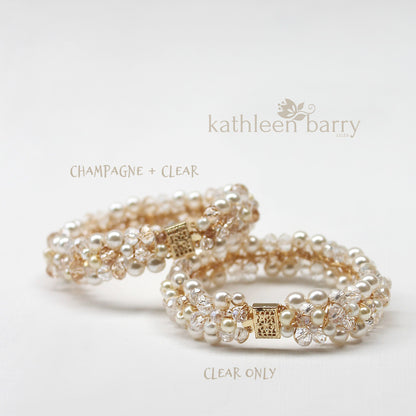 bridal bracelet gold pearl wedding jewellery online