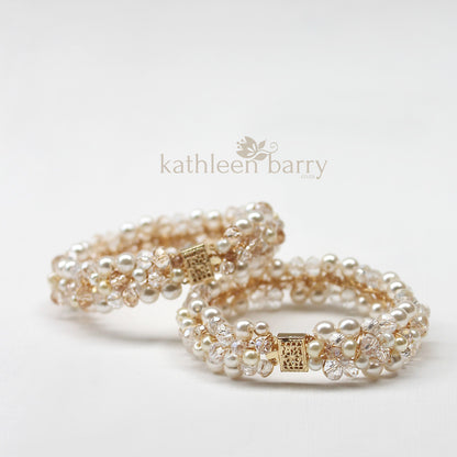 bridal bracelet gold pearl wedding jewellery online