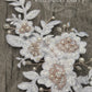 Ciara Lace bridal hairpiece clip  - Lace, pearl and metallics (optional) colors available