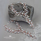Adele rhinestone, crystal & pearl jeweled barefoot sandals - Rose gold, gold or silver, per Pair