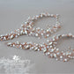 Adele rhinestone, crystal & pearl jeweled barefoot sandals - Rose gold, gold or silver, per Pair