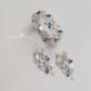 Cecile floral statement earrings - Floral, rhinestone and crystal & pearl- assorted colors available